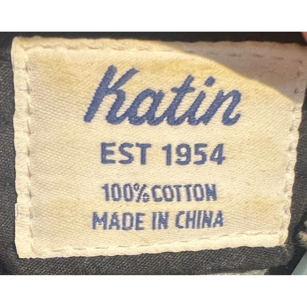 Katin USA Gray Corduroy Snapback Hat Surf Trunks Patch Men's OSFA